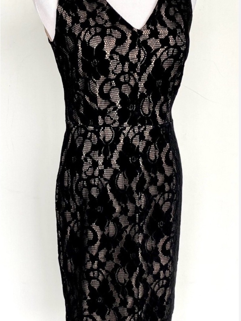 Black Lace Sheath Dress - Elegant Women's Dress
